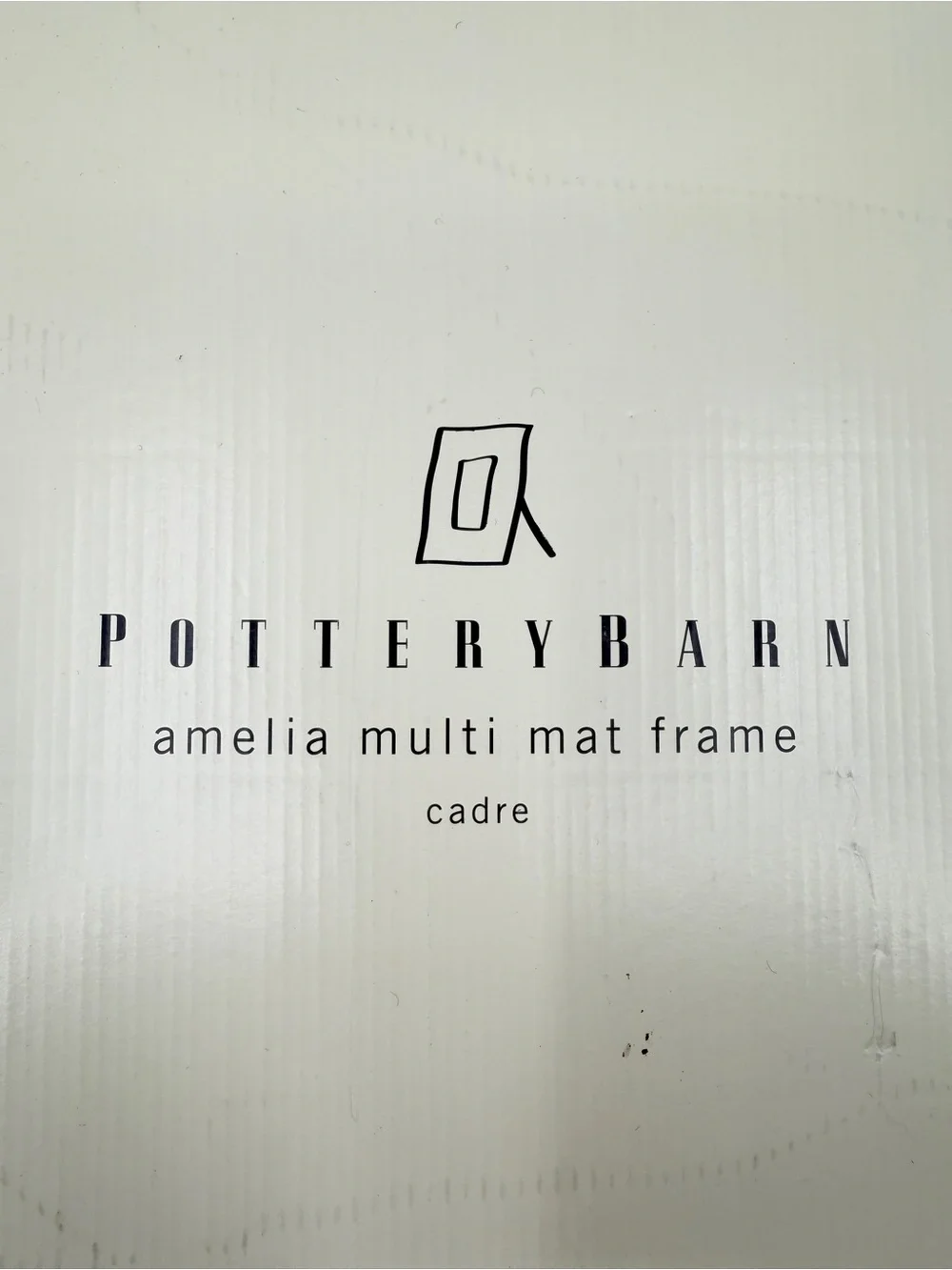 Pottery Barn Amelia Multi Mat Gallery Collage Photo Frame 4 4x4 Hanging Standing